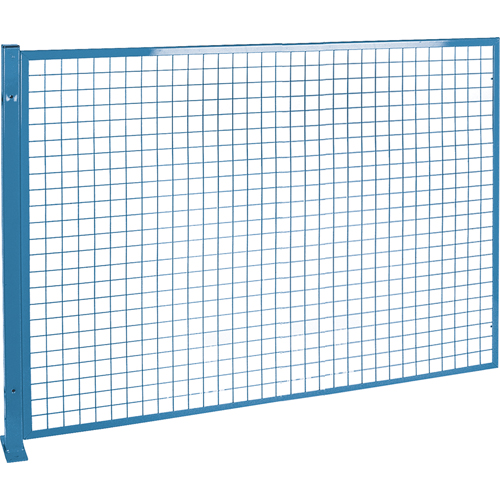 Protecteurs de p&eacute;rim&egrave;tre - Style treillis m&eacute;tallique, 4' h x 8' la, Bleu St. Lawrence Industrial & Safety Supply