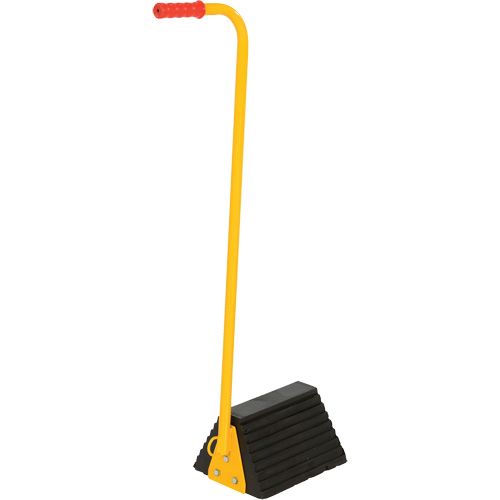 Cale de roue avec poign&eacute;e ergonomique, 9-1/4" x 8" x 6", Noir St. Lawrence Industrial & Safety Supply