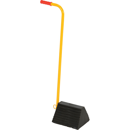 Cale de roue avec poign&eacute;e ergonomique, 9-1/4" x 8" x 6", Noir St. Lawrence Industrial & Safety Supply