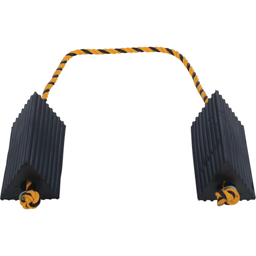 Cale de roue d'avion de transporteur a&eacute;rien, 5" x 10" x 4-1/2", Noir St. Lawrence Industrial & Safety Supply