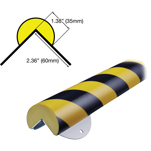 WPK-A+ Profile 1M Corner Protection Bumper Guard Wall Protection Kit St. Lawrence Industrial & Safety Supply