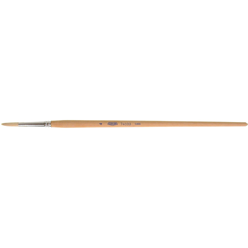 Pinceau de forme ronde en soies blanches pures pour marquage, Largeur de la brosse de 7/32", Soie blanche, Manche &agrave; Bois St. Lawrence Industrial & Safety Supply