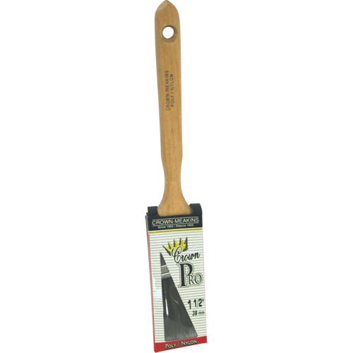 Angular Pro Paint Brush, Poly/Nylon, Wood Handle, 1-1/2" Width St. Lawrence Industrial & Safety Supply