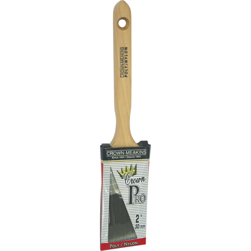 Angular Pro Paint Brush, Poly/Nylon, Wood Handle, 2" Width St. Lawrence Industrial & Safety Supply