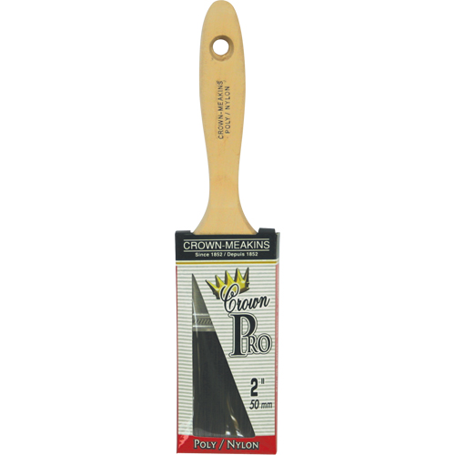 Straight Pro Paint Brush, Poly/Nylon, Wood Handle, 2" Width St. Lawrence Industrial & Safety Supply