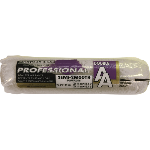 Manchon de rouleau &agrave; peinture synth&eacute;tique professionnel AA, Nap 13 mm (1/2"), 240 mm (9-1/2") l St. Lawrence Industrial & Safety Supply