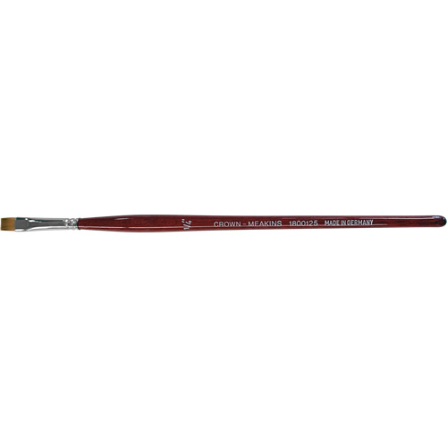 Pinceau plat pour artiste, Largeur de la brosse de 1/4", Synth&eacute;tique, Manche &agrave; Bois St. Lawrence Industrial & Safety Supply