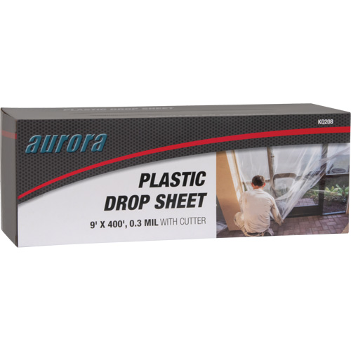 Toile de protection, 400' lo x 9' la, Plastique St. Lawrence Industrial & Safety Supply