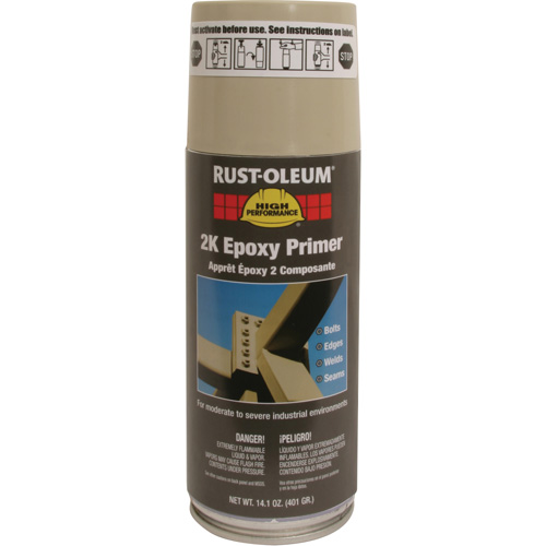 Appr&ecirc;t &eacute;poxydique 2K &agrave; haute performance en a&eacute;rosol du syst&egrave;me V2300, Beige, 14 oz, Canette a&eacute;rosol St. Lawrence Industrial & Safety Supply