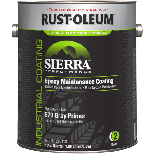 Sierra Performance S70/S71 Water-Based Epoxy Acrylic Primer, Gallon, Grey St. Lawrence Industrial & Safety Supply