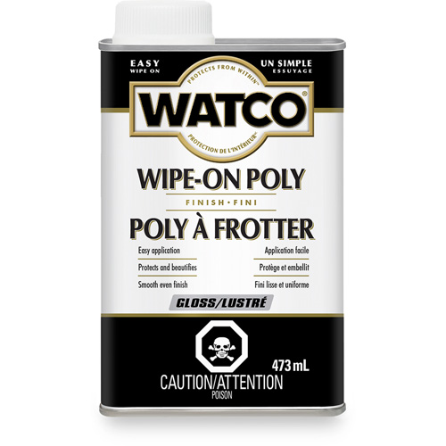Teinture &agrave; essuyage en poly Watco, 473 ml, Transparent, Brillant St. Lawrence Industrial & Safety Supply