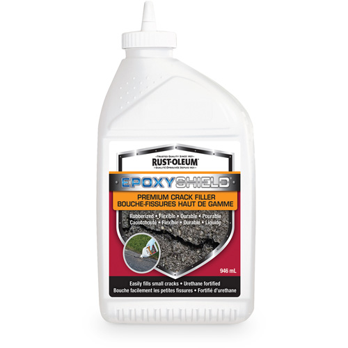 EpoxyShield&reg; Premium Rubberized Crack Filler, Bottle, Black St. Lawrence Industrial & Safety Supply