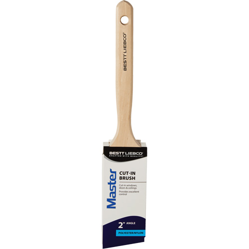 Master Cut-In Brush, Poly/Nylon, Wood Handle, 2" Width St. Lawrence Industrial & Safety Supply