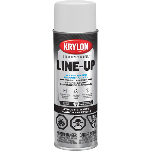 Industrial LINE-UP Athletic Field Striping Aerosol Paint, White, 18 oz., Aerosol Can St. Lawrence Industrial & Safety Supply