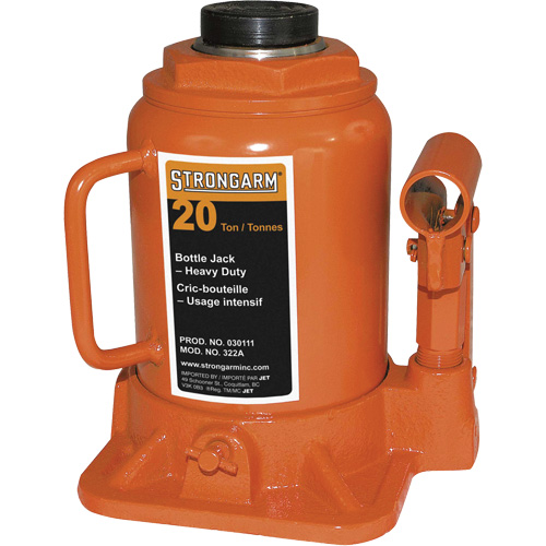 322A Cric-bouteille, 20 tonne(s), 14-3/4" Hauteur &eacute;lev&eacute;e St. Lawrence Industrial & Safety Supply