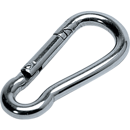 Mousqueton zingu&eacute;, 200 lb (0,1 tonne) Charge d'utilisation max., 1/8" Taille, 1/4" Oeil St. Lawrence Industrial & Safety Supply