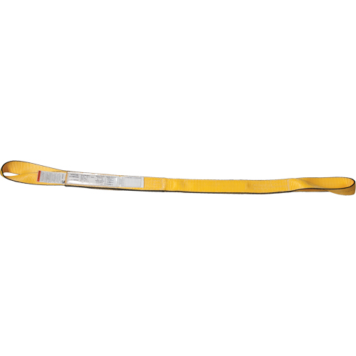 Nylon Slings, Double Ply, Twisted Eye, Type 4, 3" W x 3' L, 8800 lbs. Vertical Load Limit St. Lawrence Industrial & Safety Supply