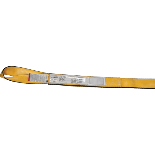 Nylon Slings, Double Ply, Twisted Eye, Type 4, 3" W x 3' L, 8800 lbs. Vertical Load Limit St. Lawrence Industrial & Safety Supply
