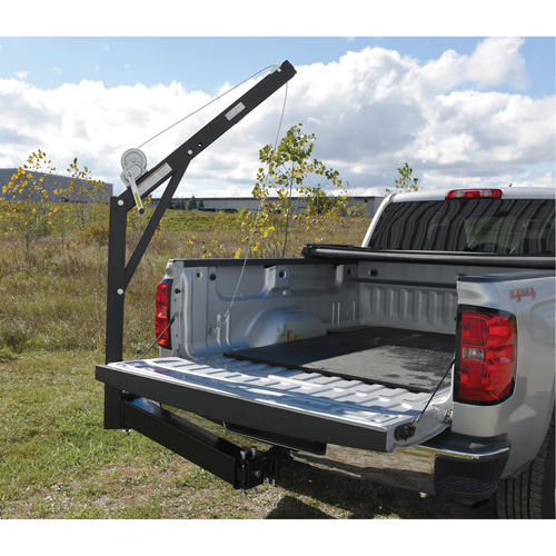 Hitch Mounted Truck Jib Crane, 600 lbs. (0.3 tons) Capacity, 84-5/8" Max. Clearance St. Lawrence Industrial & Safety Supply