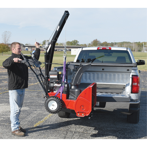 Hitch Mounted Truck Jib Crane, 600 lbs. (0.3 tons) Capacity, 84-5/8" Max. Clearance St. Lawrence Industrial & Safety Supply