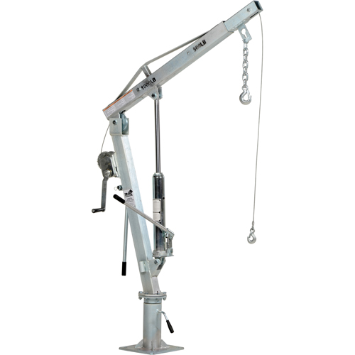 Grue &agrave; fl&egrave;che pour camion actionn&eacute;e par treuil, Capacit&eacute; de 500 lb (0,25 tonne), Limite de 99" St. Lawrence Industrial & Safety Supply