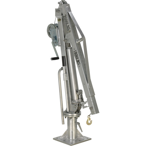 Grue &agrave; fl&egrave;che pour camion actionn&eacute;e par treuil, Capacit&eacute; de 1000 lb (0,5 tonne), Limite de 97" St. Lawrence Industrial & Safety Supply