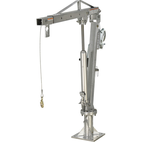 Grue &agrave; fl&egrave;che pour camion actionn&eacute;e par treuil, Capacit&eacute; de 1000 lb (0,5 tonne), Limite de 97" St. Lawrence Industrial & Safety Supply