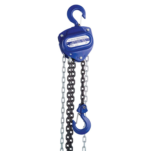 Palan &agrave; chaîne, Lev&eacute;e 10', Capacit&eacute; 2000 lb (1 tonne), Chaîne Calibre de chaîne de chargement 80 St. Lawrence Industrial & Safety Supply
