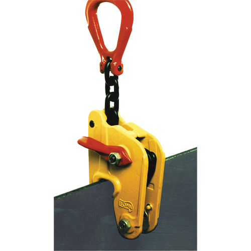 Pince &agrave; t&ocirc;le multipositions de prise automatique Topal NK5-100-150, 16500 lb (8,25 tonnes), Ouverture de la m&acirc;choire de 4" - 5-5/8" St. Lawrence Industrial & Safety Supply