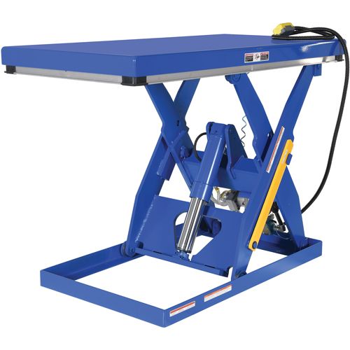 Hydraulic Scissor Lift Table, Steel, 60" L x 30" W, 3000 lbs. Cap. St. Lawrence Industrial & Safety Supply
