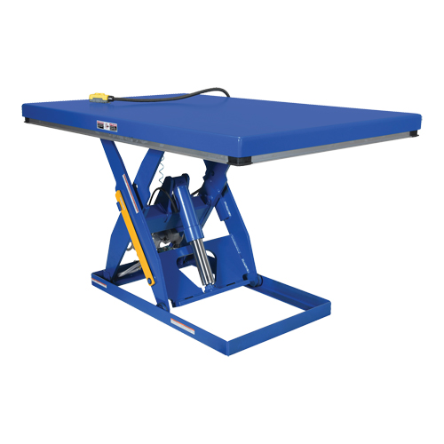 Hydraulic Scissor Lift Table, Steel, 72" L x 48" W, 3000 lbs. Cap. St. Lawrence Industrial & Safety Supply