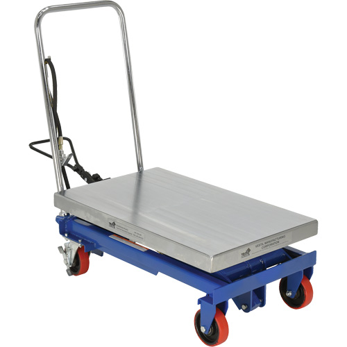 Pneumatic Hydraulic Scissor Lift Table, Steel, 32-1/2" L x 19-3/4" W, 1000 lbs. Cap. St. Lawrence Industrial & Safety Supply