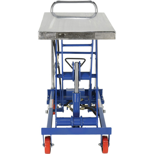 Pneumatic Hydraulic Scissor Lift Table, Steel, 32-1/2" L x 19-3/4" W, 1000 lbs. Cap. St. Lawrence Industrial & Safety Supply