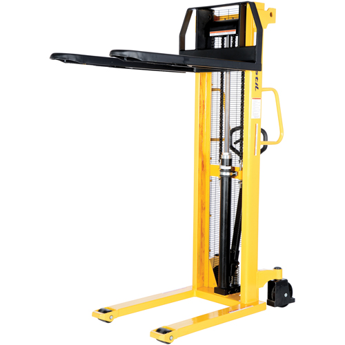 Gerbeur hydraulique manuel, Fonctionnement Pompe manuelle, Capacit&eacute; 2000 lb, Lev&eacute;e max 63" St. Lawrence Industrial & Safety Supply