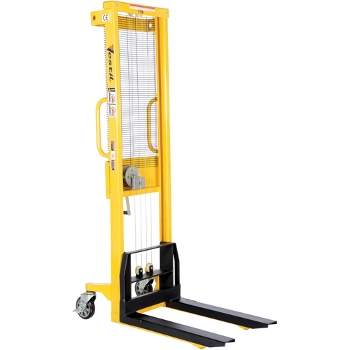 Gerbeur manuel, Fonctionnement Treuil manuel, Capacit&eacute; 770 lb, Lev&eacute;e max 60" St. Lawrence Industrial & Safety Supply