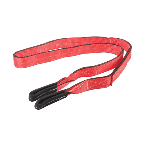 Polyester Sling, Double Ply, Twisted Eye, Type 4, 2'' W x 8' L, 6200 lbs. Vertical Cap. St. Lawrence Industrial & Safety Supply