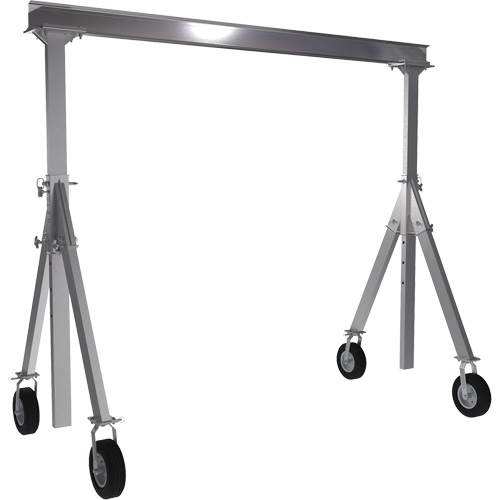 Adjustable Aluminum Gantry Crane, 10' L, 1500 lbs. (0.75 tons) Capacity St. Lawrence Industrial & Safety Supply