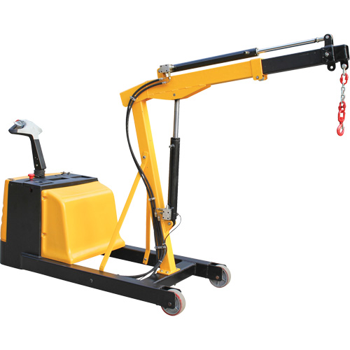 Electric Powered Floor Crane, 8.8' Lift, 1500 lbs. (0.75 tons), 44-1/4" Arm, 62-1/4" H St. Lawrence Industrial & Safety Supply