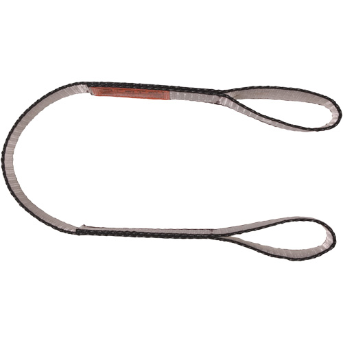 Polyester Web Sling, Double Ply, Double Eye, Type 3, 1" W x 4' L, 3100 lbs. Vertical Cap. St. Lawrence Industrial & Safety Supply