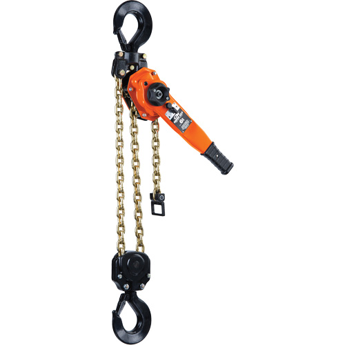 Series 653-A Ratchet Lever Hoist, 5' Lift, 12000 lbs. (6 tons) Capacity, Steel Chain St. Lawrence Industrial & Safety Supply