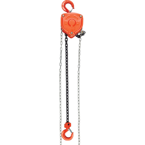 Chain Hoist, 20' Lift, 1000 lbs. (0.45 tons) Capacity, Alloy Steel Chain St. Lawrence Industrial & Safety Supply