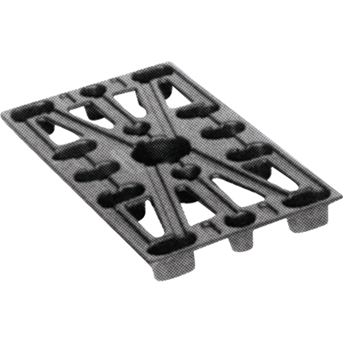 Palettes en plastique, Acc&egrave;s de Quatre c&ocirc;t&eacute;s, 24" lo x 12" la x 1-1/2" h St. Lawrence Industrial & Safety Supply