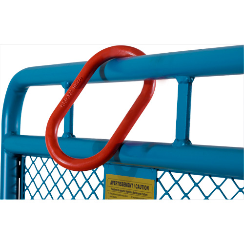 Nacelle &eacute;l&eacute;vatrice pour travail en hauteur, 36" x 36" x 72" h, Capacit&eacute; de 1000 lb, Acier St. Lawrence Industrial & Safety Supply