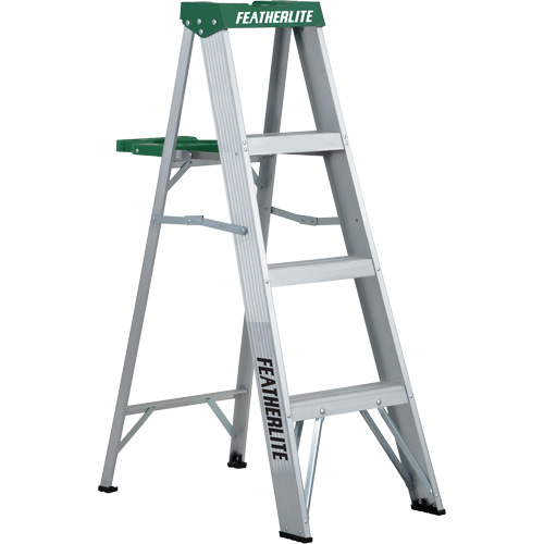 Escabeaux commerciaux (s&eacute;rie 2400), 4', Aluminium, Capacit&eacute; 225 lb, Type 2 St. Lawrence Industrial & Safety Supply
