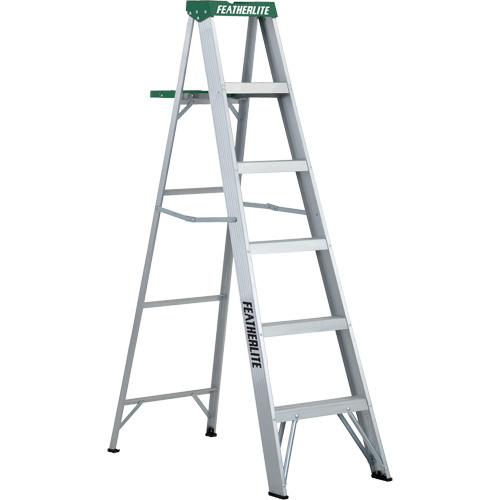 Commercial Duty Stepladders (2400 Series), 6', Aluminum, 225 lbs. Capacity, Type 2 St. Lawrence Industrial & Safety Supply