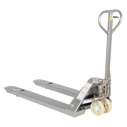 Pallet Truck, Stainless Steel, 48" L x 27" W, 5500 lbs. Capacity St. Lawrence Industrial & Safety Supply