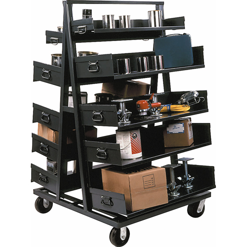 Chariots Adjust-A-Tray, 40" x 38" x 64", Capacit&eacute; 2500 lb St. Lawrence Industrial & Safety Supply