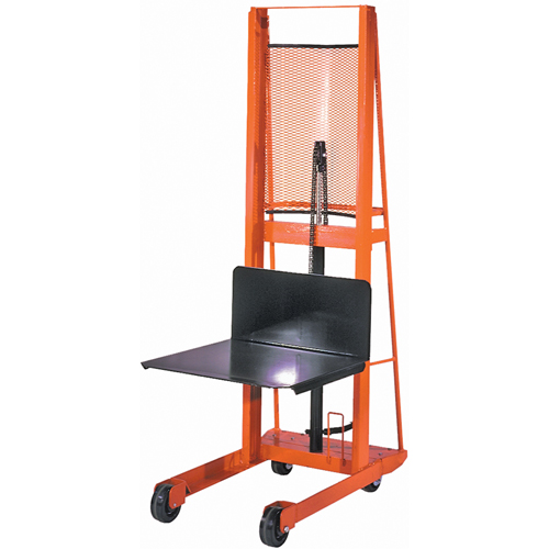 Hydraulic Platform Lift Stacker, Foot Pump Operated, 1000 lbs. Capacity, 80" Max Lift St. Lawrence Industrial & Safety Supply