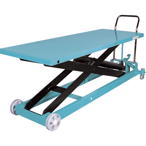 Heavy-Duty Hydraulic Scissor Lift Table, 80-1/8" L x 29-1/2" W, Steel, 2200 lbs. Capacity St. Lawrence Industrial & Safety Supply