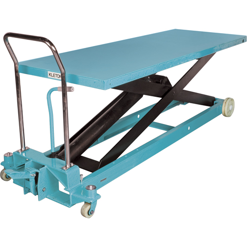 Heavy-Duty Hydraulic Scissor Lift Table, 80-1/8" L x 29-1/2" W, Steel, 2200 lbs. Capacity St. Lawrence Industrial & Safety Supply